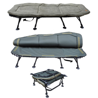 B.Richi Big Dreamliner Pro 8 Bein Karpfenliege Angelliege Bedchair Campingliege